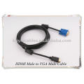 HDMI Male to VGA Male HD-15 Cable